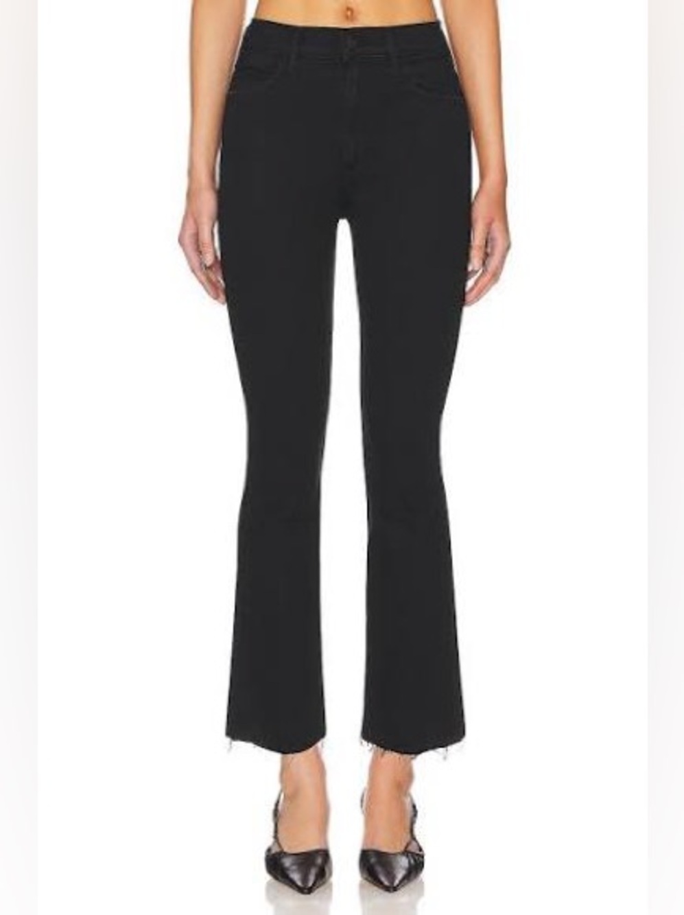 Mother Denim Petite Lil Hustler Ankle Fray Raw Hem Jeans 27